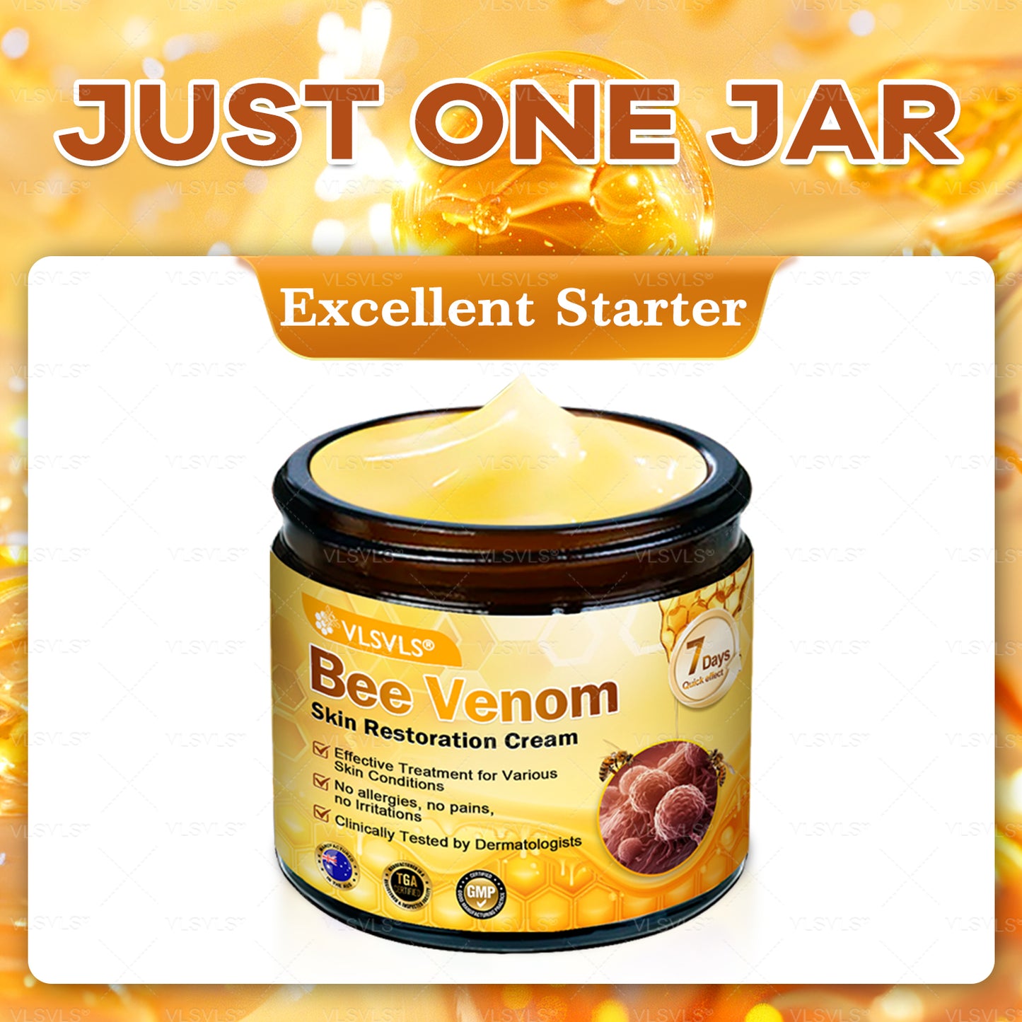 Made and Shipped from Australia ✨ VLSVLS® Bee Venom Skin Restoration Cream 🔥 LAST DAY 80% OFF
