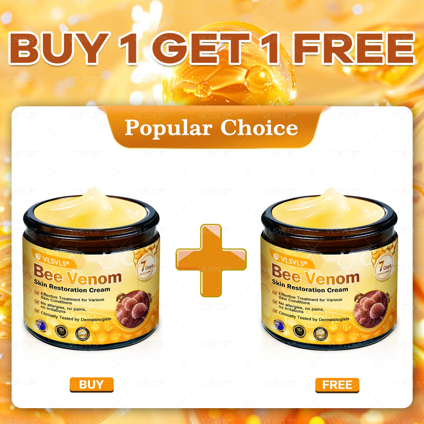 Made and Shipped from Australia ✨ VLSVLS® Bee Venom Skin Restoration Cream 🔥 LAST DAY 80% OFF